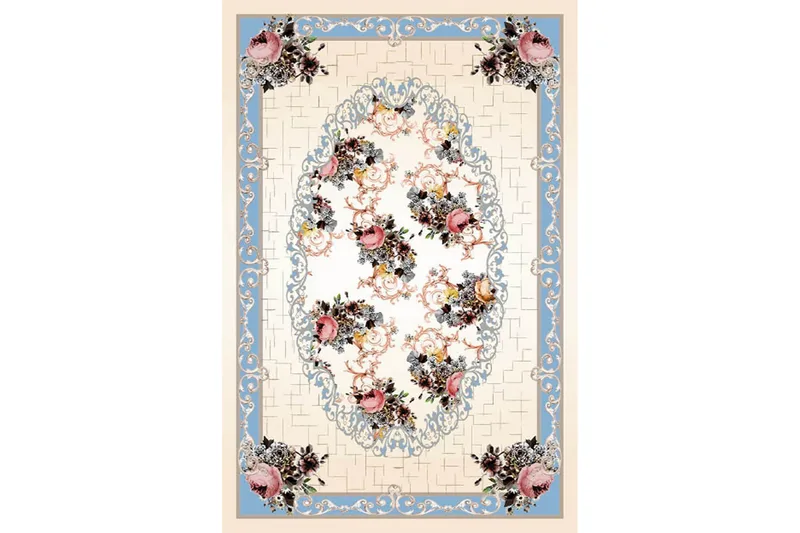 Matte (120 x 180) Homefesto - Bomull - Flerfarget/Fløyel - Tekstiler & tepper - Teppe & matte - Orientalske tepper - Persisk matte