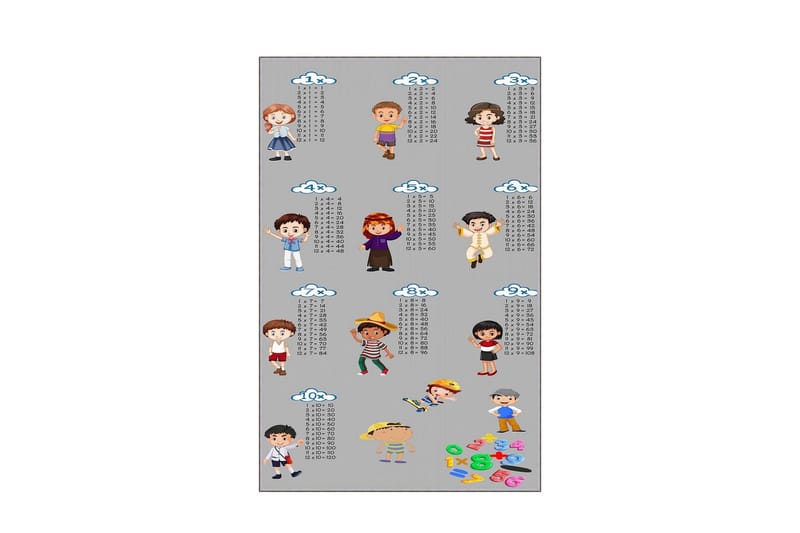 Matte (120x180) Homefesto 5, Flerfarget