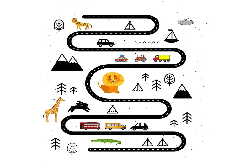 Matte (120x180) Homefesto 5 - Flerfarget - Tekstiler & tepper - Teppe & matte - Orientalske tepper - Persisk matte