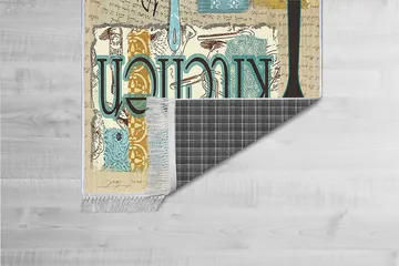 Matte (140 x 220) Homefesto - Bomull - Flerfarget/Fløyel - Tekstiler & tepper - Teppe & matte - Orientalske tepper - Persisk matte