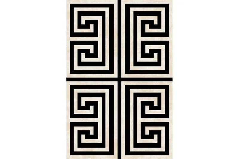 Matte (140 x 220) Homefesto - Bomull, Flerfarget/Fløyel