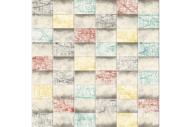 Matte (140x220) Homefesto 4, Flerfarget