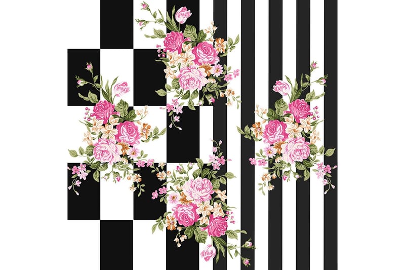 Matte (140x220) Homefesto 4 - Flerfarget - Tekstiler & tepper - Teppe & matte - Orientalske tepper - Persisk matte