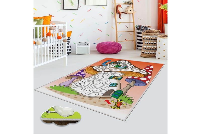 Matte (140x220) Homefesto 4, Flerfarget