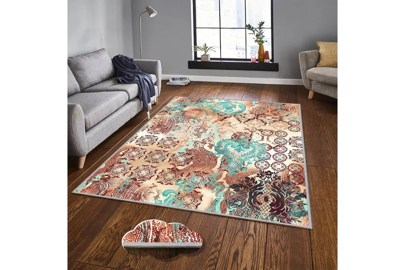 Matte (140x220) Homefesto 4 - Flerfarget - Tekstiler & tepper - Teppe & matte - Orientalske tepper - Persisk matte