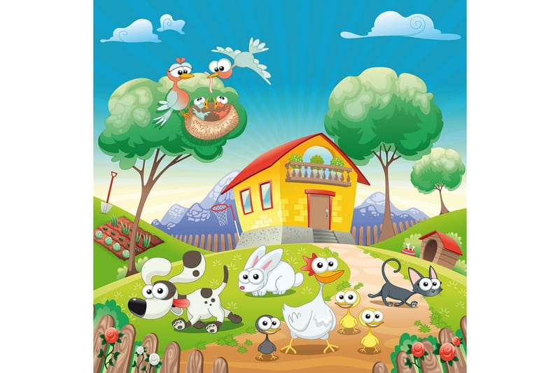 Matte (140x220) Homefesto 5, Flerfarget