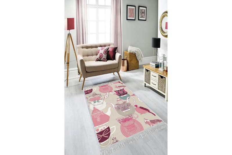Matte (160 x 230) Homefesto - Bomull - Flerfarget/Fløyel - Tekstiler & tepper - Teppe & matte - Orientalske tepper - Persisk matte
