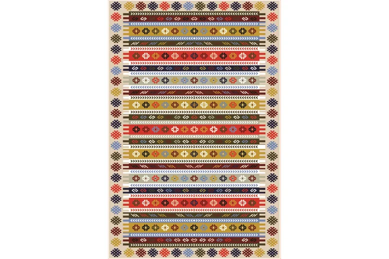 Matte (160 x 230) Homefesto - Bomull - Flerfarget/Fløyel - Tekstiler & tepper - Teppe & matte - Orientalske tepper - Persisk matte