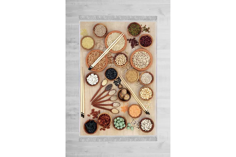 Matte (180 x 280) Homefesto - Bomull, Flerfarget/Fløyel