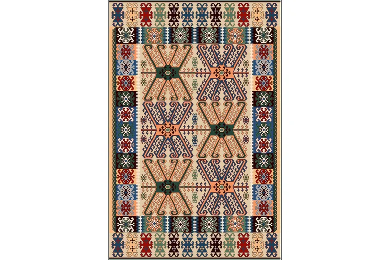 Matte (180 x 280) Homefesto - Bomull - Flerfarget/Fløyel - Tekstiler & tepper - Teppe & matte - Orientalske tepper - Persisk matte