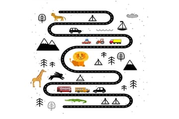 Matte (180x280) Homefesto 5 - Flerfarget - Tekstiler & tepper - Teppe & matte - Orientalske tepper - Persisk matte