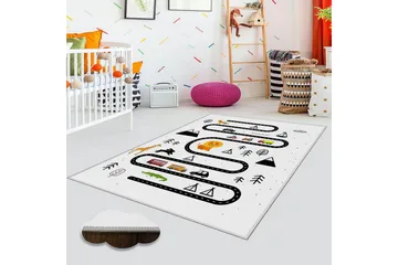 Matte (80 x 120) Homefesto 5 - Flerfarget - Tekstiler & tepper - Teppe & matte - Orientalske tepper - Persisk matte