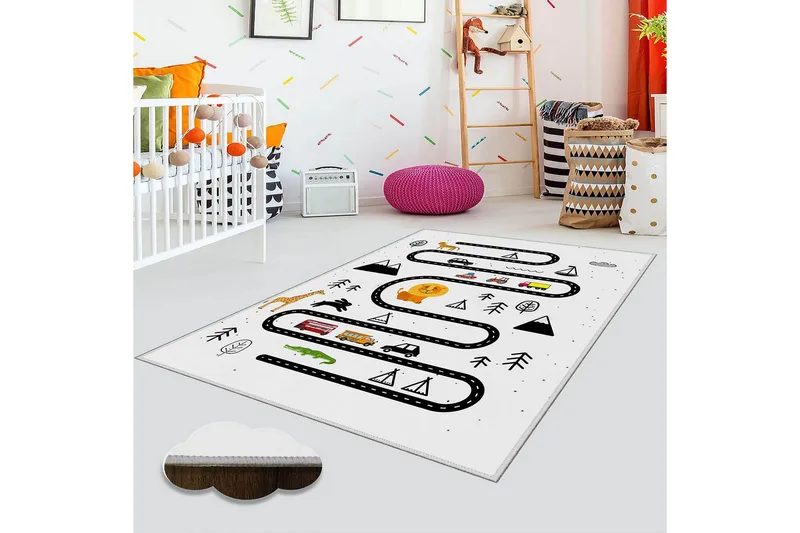 Matte (80 x 120) Homefesto 5 - Flerfarget - Tekstiler & tepper - Teppe & matte - Orientalske tepper - Persisk matte