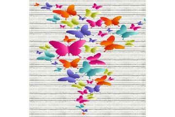 Matte (80 x 120) Homefesto 5 - Flerfarget - Tekstiler & tepper - Teppe & matte - Orientalske tepper - Persisk matte