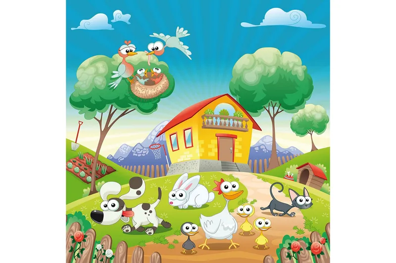 Matte (80 x 120) Homefesto 5, Flerfarget