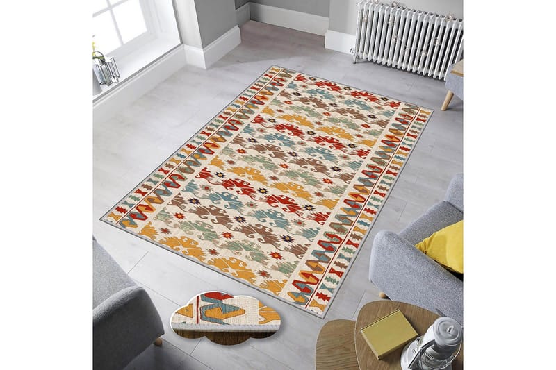 Matte (80 x 120) Homefesto 5 - Flerfarget - Tekstiler & tepper - Teppe & matte - Orientalske tepper - Persisk matte