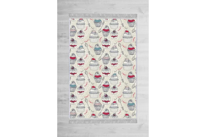 Matte (80x120) Homefesto - Cotton, Flerfarget/Fløyel