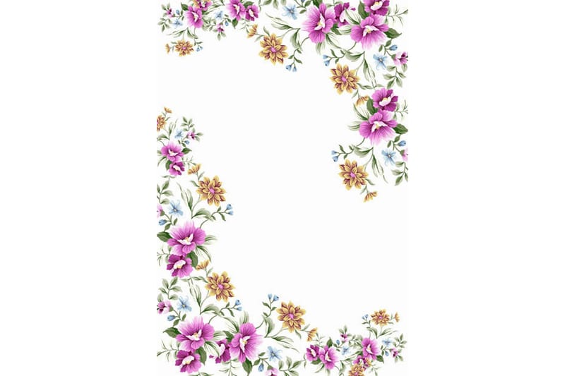 Matte (80x120) Homefesto - Cotton, Flerfarget/Fløyel