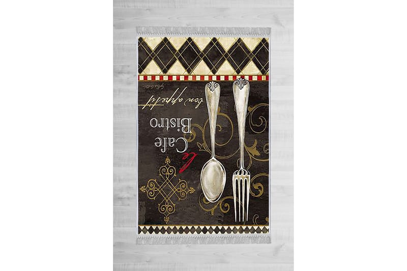 Matte (80x120) Homefesto - Cotton, Flerfarget/Fløyel