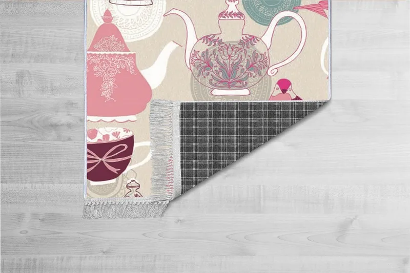 Matte (80x120) Homefesto - Cotton, Flerfarget/Fløyel