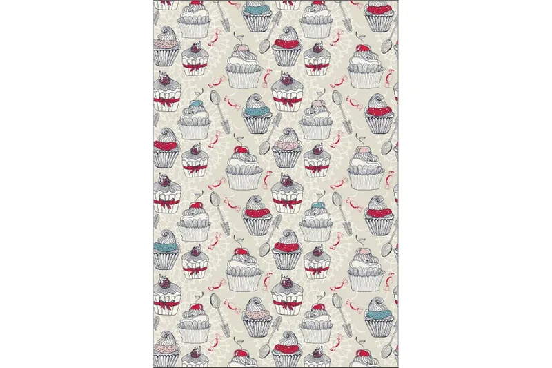 Matte (80x120) Homefesto - Cotton - Flerfarget/Fløyel - Tekstiler & tepper - Teppe & matte - Orientalske tepper - Persisk matte