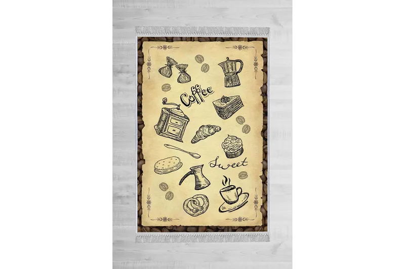 Matte (80x120) Homefesto - Cotton - Flerfarget/Fløyel - Tekstiler & tepper - Teppe & matte - Orientalske tepper - Persisk matte