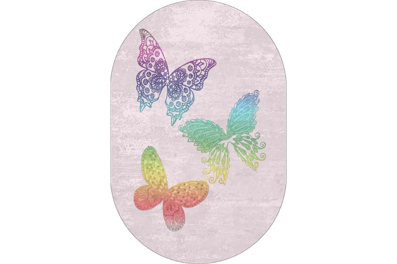 Matte (80x120) Homefesto - Cotton, Flerfarget/Fløyel