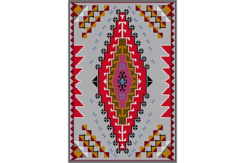 Matte (80x120) Homefesto - Cotton - Flerfarget/Fløyel - Tekstiler & tepper - Teppe & matte - Orientalske tepper - Persisk matte