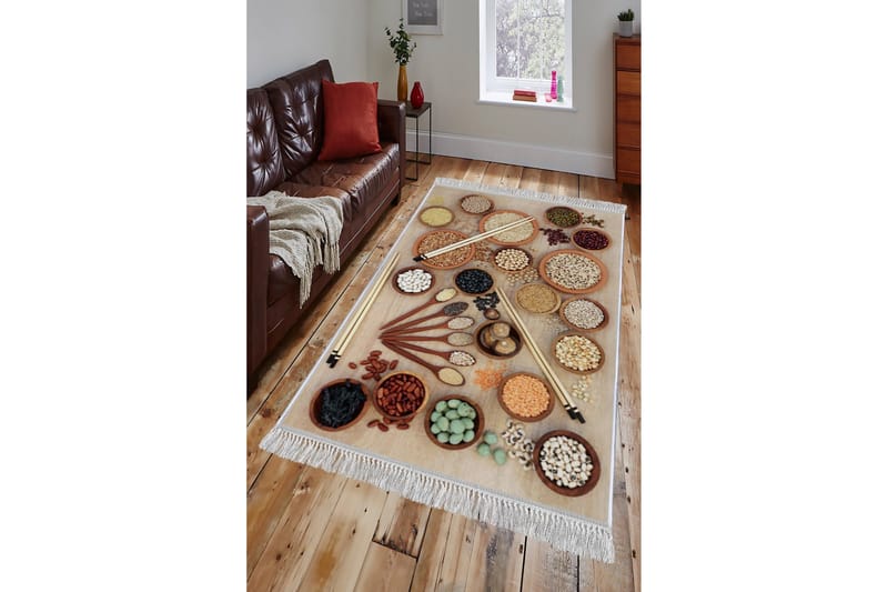 Matte (80x150) Homefesto - Cotton - Flerfarget/Fløyel - Tekstiler & tepper - Teppe & matte - Orientalske tepper - Persisk matte
