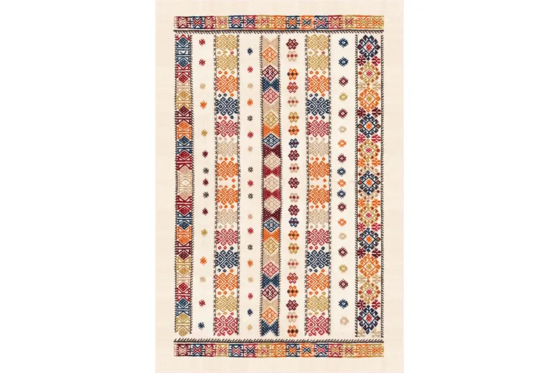 Matte (80x200) Homefesto - Cotton, Flerfarget/Fløyel