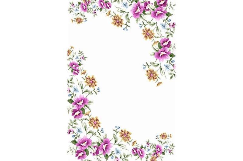 Matte (80x300) Homefesto - Cotton, Flerfarget/Fløyel