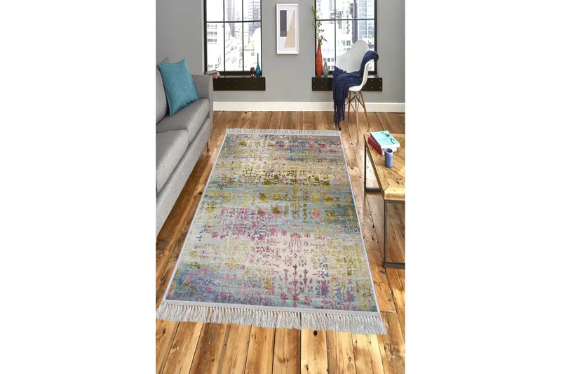 Matte (80x300) Homefesto - Cotton, Flerfarget/Fløyel