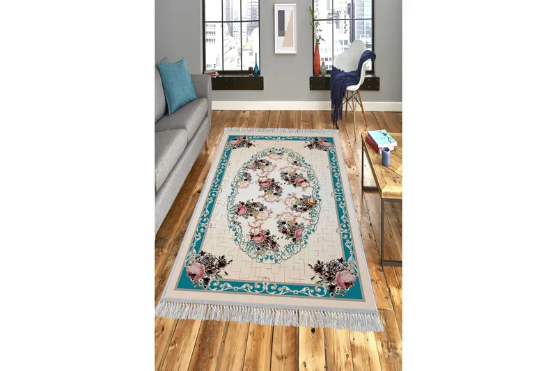 Matte (80x300) Homefesto - Cotton, Flerfarget/Fløyel