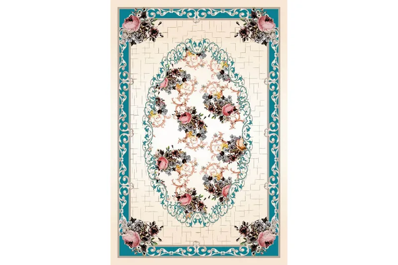 Matte (80x300) Homefesto - Cotton - Flerfarget/Fløyel - Tekstiler & tepper - Teppe & matte - Orientalske tepper - Persisk matte