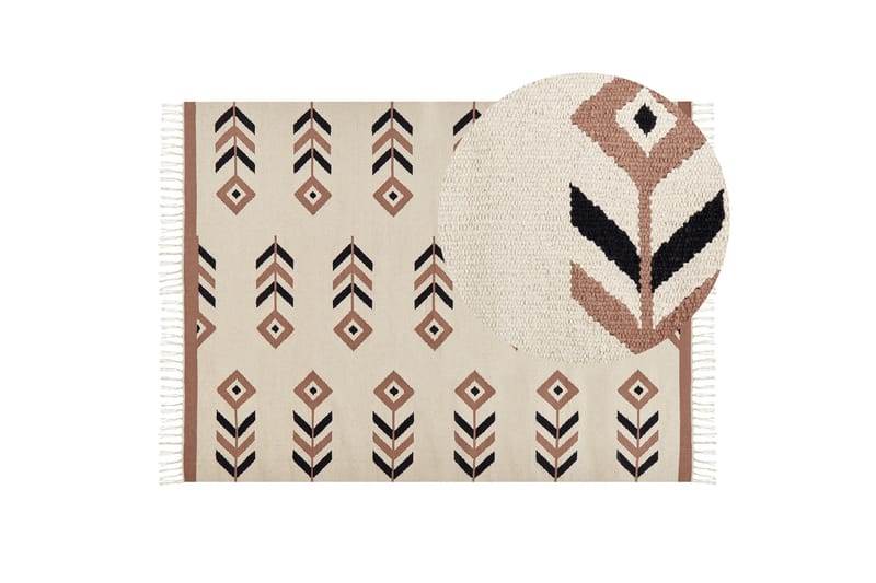 Niavan Kelimteppe 140x200 cm - Beige - Tekstiler & tepper - Teppe & matte - Orientalske tepper - Kelimtepper