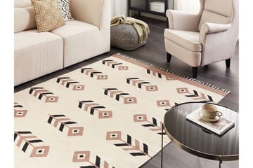 Niavan Kelimteppe 160x230 cm - Beige - Tekstiler & tepper - Teppe & matte - Orientalske tepper - Kelimtepper