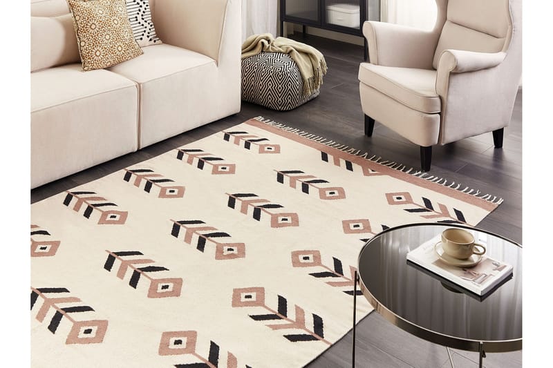 Niavan Kelimteppe 160x230 cm - Beige - Tekstiler & tepper - Teppe & matte - Orientalske tepper - Kelimtepper