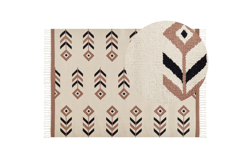 Niavan Kelimteppe 200x300 cm - Beige - Tekstiler & tepper - Teppe & matte - Orientalske tepper - Kelimtepper
