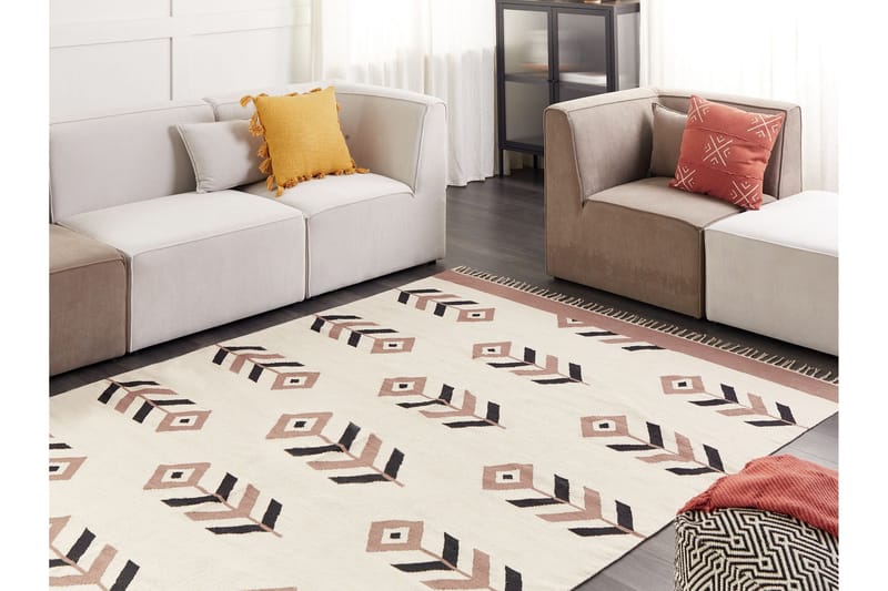 Niavan Kelimteppe 200x300 cm - Beige - Tekstiler & tepper - Teppe & matte - Orientalske tepper - Kelimtepper