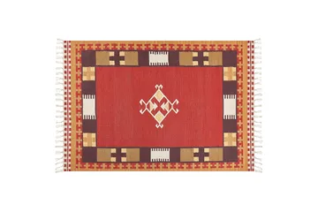 Parakar Kelimteppe 160x230 cm - Rød - Tekstiler & tepper - Teppe & matte - Orientalske tepper - Kelimtepper