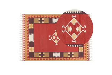 Parakar Kelimteppe 160x230 cm - Rød - Tekstiler & tepper - Teppe & matte - Orientalske tepper - Kelimtepper