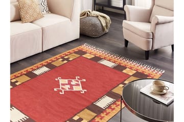 Parakar Kelimteppe 160x230 cm - Rød - Tekstiler & tepper - Teppe & matte - Orientalske tepper - Kelimtepper
