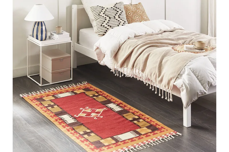 Parakar Kelimteppe 80x150 cm - Rød - Tekstiler & tepper - Teppe & matte - Orientalske tepper - Kelimtepper