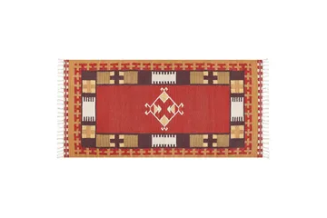 Parakar Kelimteppe 80x150 cm - Rød - Tekstiler & tepper - Teppe & matte - Orientalske tepper - Kelimtepper