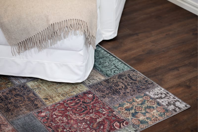 Patchham Patchworkmatte 80x150 cm - Flerfarget - Tekstiler & tepper - Teppe & matte - Orientalske tepper - Patchwork tepper