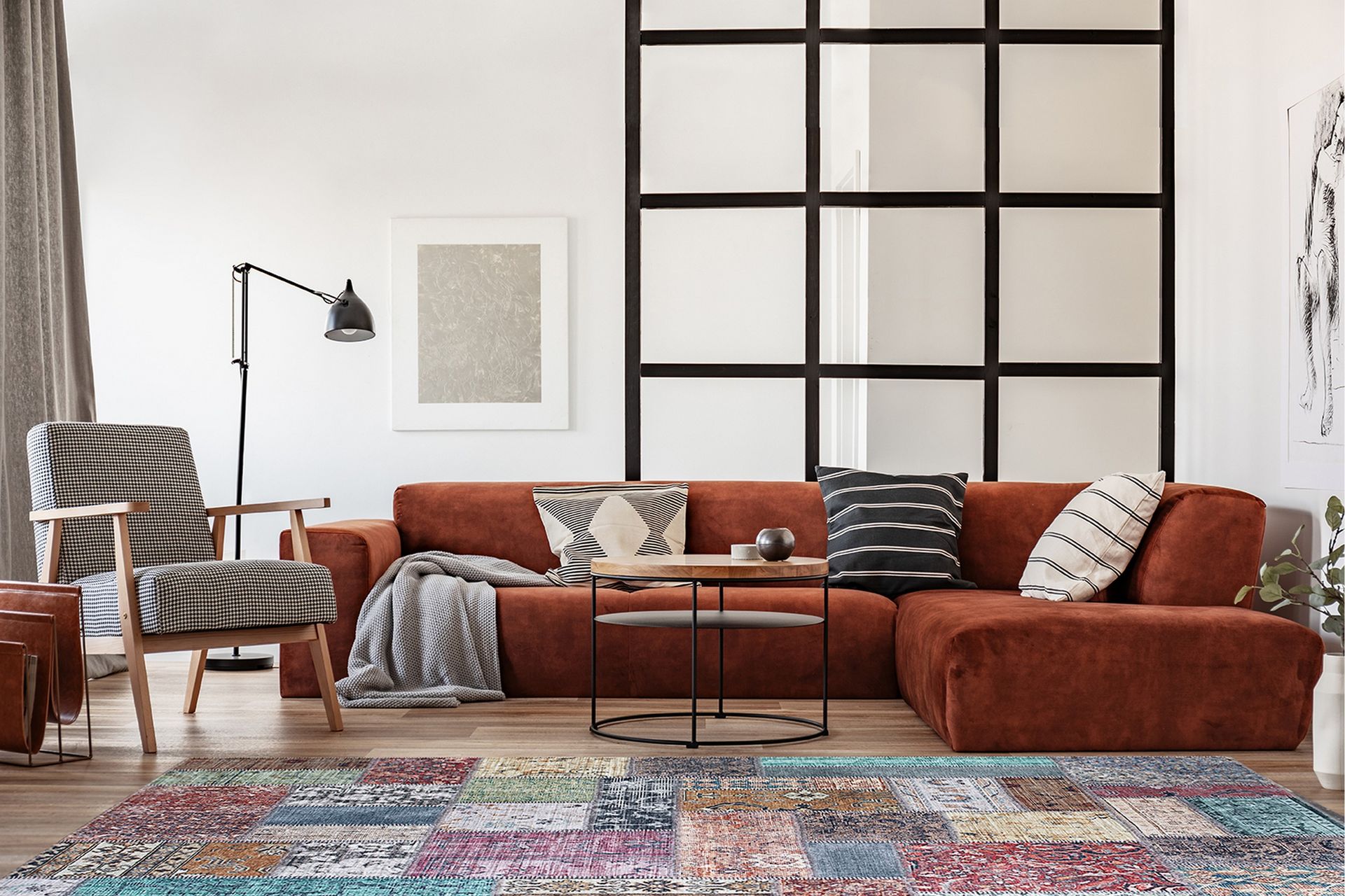 Patchham Patchworkmatte 240x330 cm - Flerfarget - Tekstiler & tepper - Teppe & matte - Orientalske tepper - Patchwork tepper