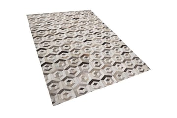 Tavak Matte 140x200 cm - Lær/Beige/Brun - Tekstiler & tepper - Teppe & matte - Orientalske tepper - Patchwork tepper