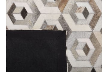 Tavak Matte 140x200 cm - Lær/Beige/Brun - Tekstiler & tepper - Teppe & matte - Orientalske tepper - Patchwork tepper