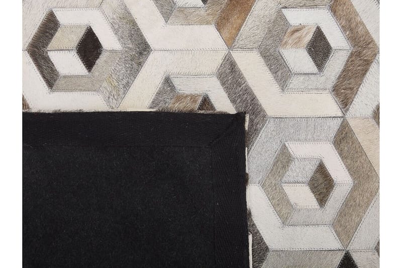 Tavak Matte 140x200 cm - Lær/Beige/Brun - Tekstiler & tepper - Teppe & matte - Orientalske tepper - Patchwork tepper