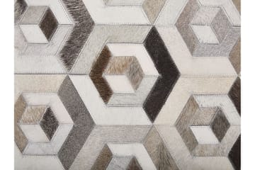 Tavak Matte 140x200 cm - Lær/Beige/Brun - Tekstiler & tepper - Teppe & matte - Orientalske tepper - Patchwork tepper